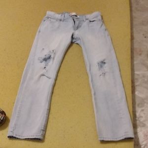 light blue slim Levi's